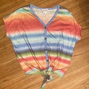 For The Republic striped shirt